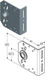IB-86 -  konzola střední pro hřídel 25,4 mm, vzdálenost A = 86 mm
