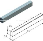 SKH-75 -  pero 6,3x9,5x75 mm
