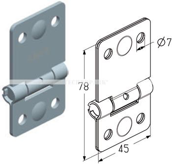WH011 -  pant, pro spojení panelů výplně v integrovaných dveřích