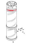 228166 -  zásuvný nerezový válec pr. 200 mm, délka 800 mm s 8 dírami pro LED osvětlení pro VIGILO 22
