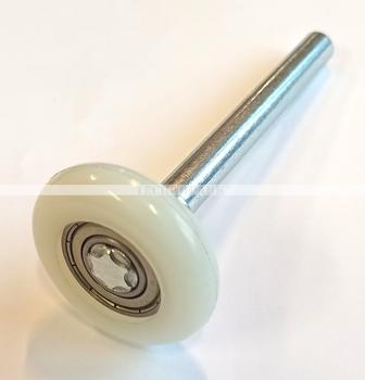 RY.19002 -  kolečko k sekčním vratům, délka 120 mm, průměr hřídelky 11 mm, RYTERNA