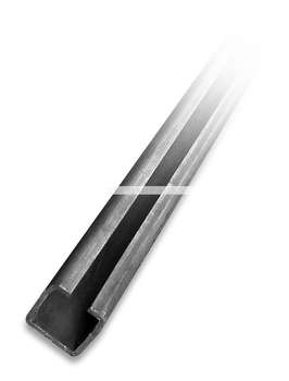 CP444, PROFIL S -  C profil samonosné brány do 4,5 m, 50x55/4 mm, černý